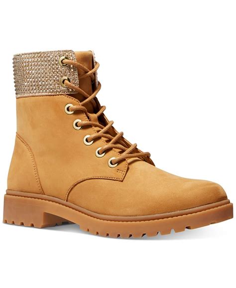 michael kors combat boots for women|Michael Kors kara bootie.